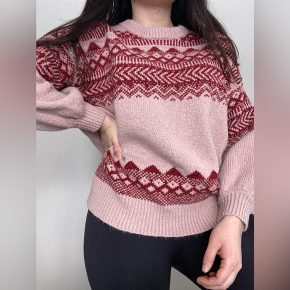 Oversized fairisle sweater - Picture 3 of 6